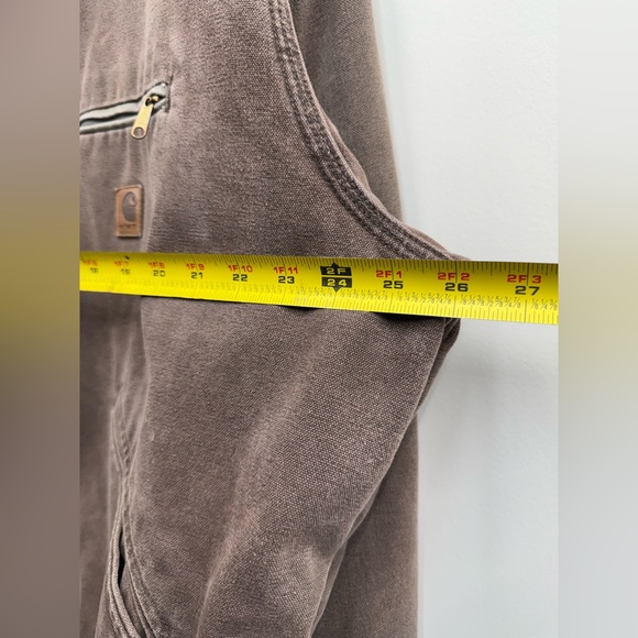 Carhartt Detroit Jacket Blanket Lined Chestnut Brown J97 CHT Size XL (Fits L) - Picture 6 of 6